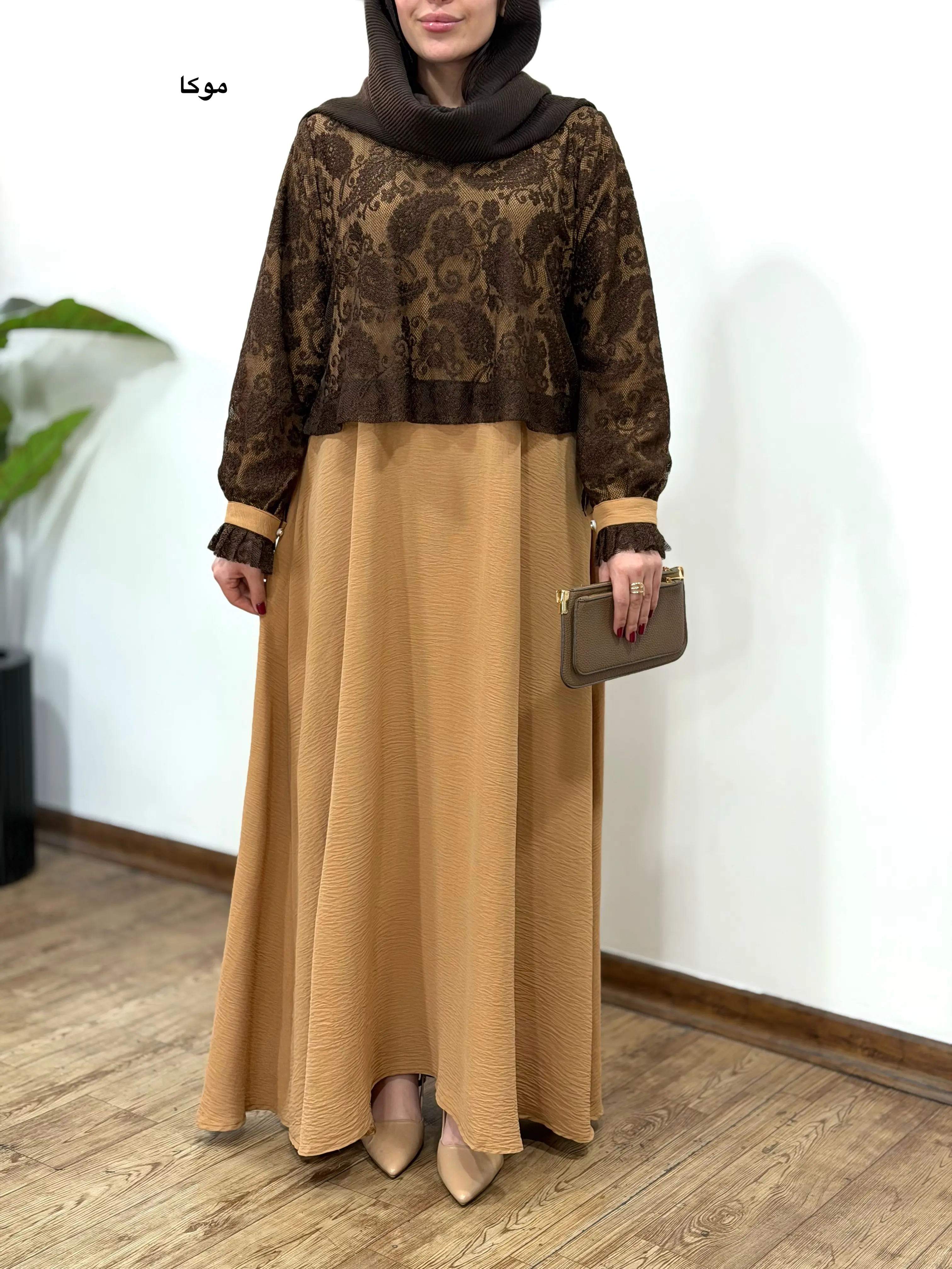 پیراهن مانتویی بلند ماریا